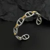 Bracelet créatif en acier inoxydable plaqué or pour femmes, étanche et antirouille, bracelet de couple