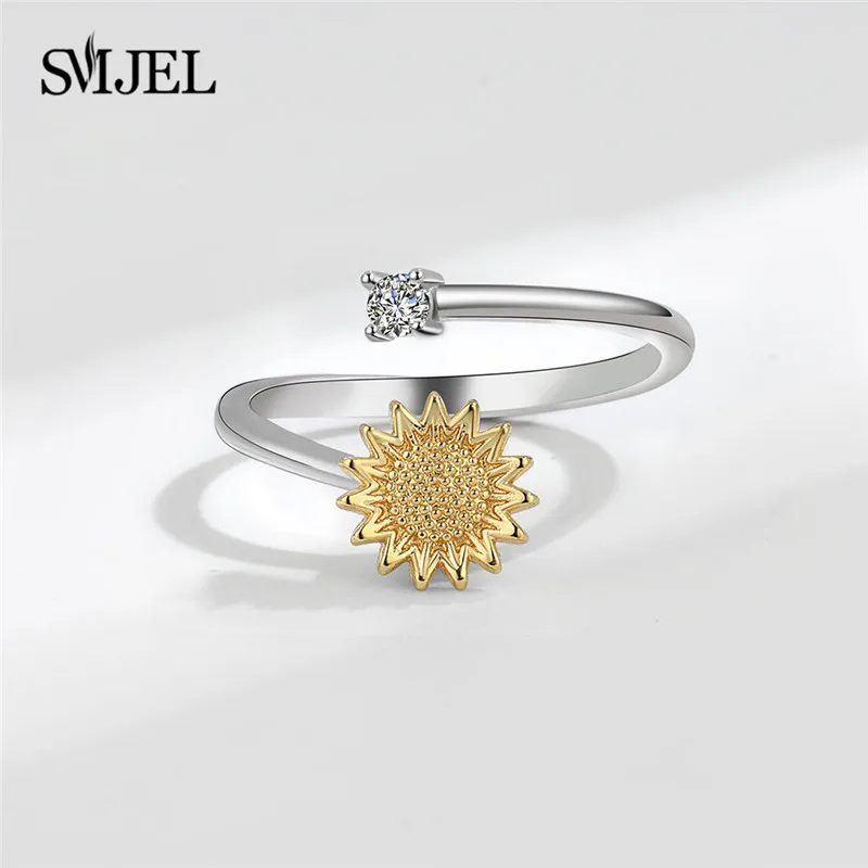 Elegant Beaded Spinner Ring - Anti-Stress Fidget Jewelry