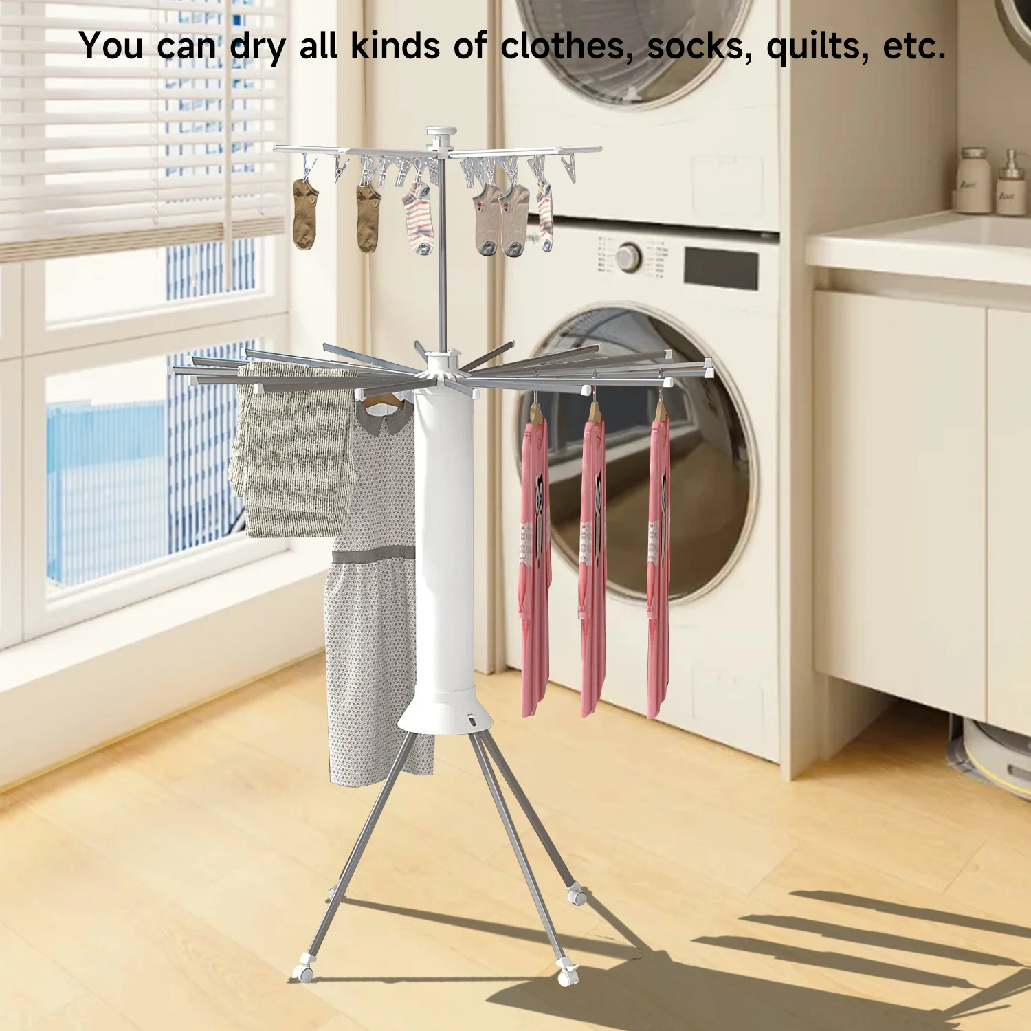 Estante Tendedero De Ropa Abatible Drying Rack Secadora De Ropa