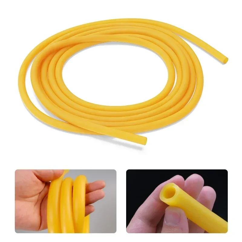 2M Nature Latex Rubber Hoses rubber hose rubber tube rubber tubing 1.6 1.7 1.8 2 3 4 5 6~12mm ID x OD High Resilient Elastic Surgical Medical Tube Slingshot Catapult