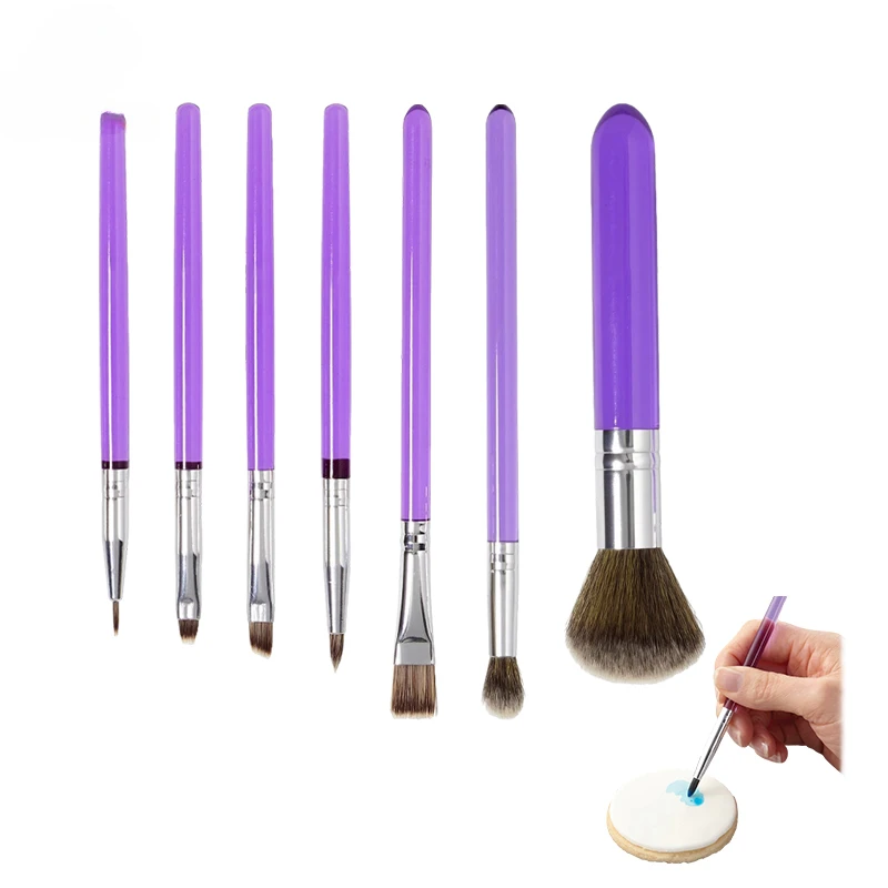 2/5 Pcs/Set Cake Decorating Brushes Set Fondant Paint Brush Cake Painting Brush Fondant Makeup Tool Decoration Tools