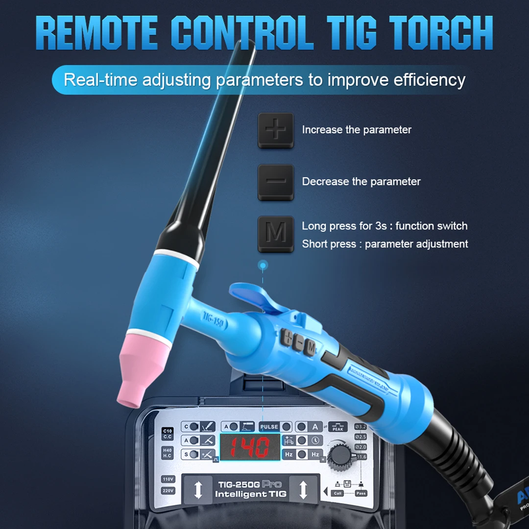 ANDELI 5 in 1 TIG Welding Machine HOT/MMA/CLEAN/Pulse/Cold Welding IGBT Digital Inverter TIG Welders 110/220V  Argon Cold Welder 2