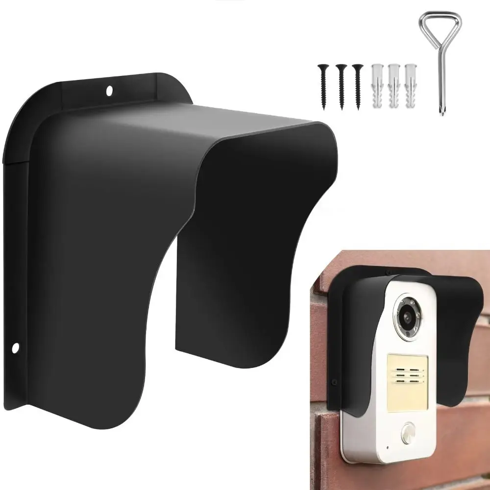 금속 재질 도어벨 커버 방수 디자인 실외용 방수 커버 눈 덮개 날씨 보호막 비 커버