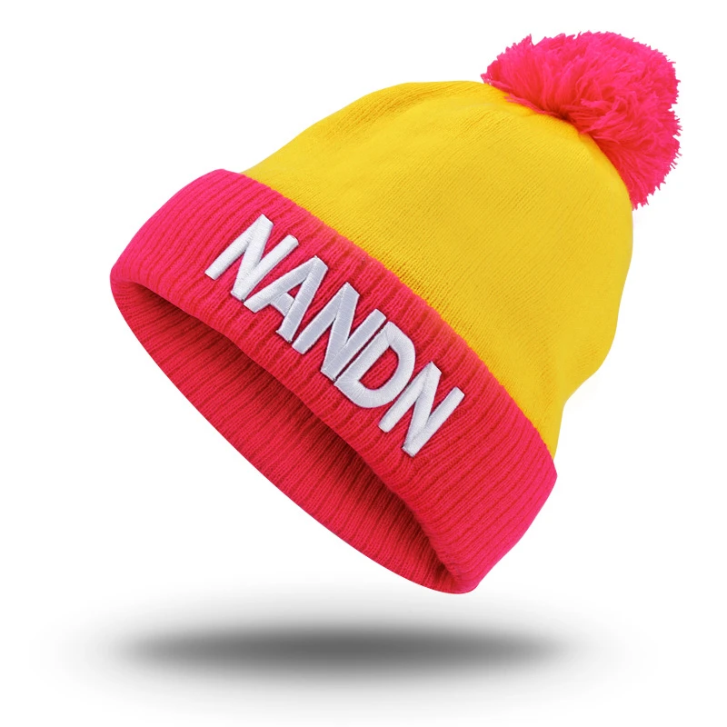 Caps Knitted Women Windproof Sport Female Hiking Hats Warm Winter