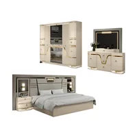 # Ensemble de meubles de chambre à coucher en MDF, lit King de luxe moderne, canapé moderne, 2024 2