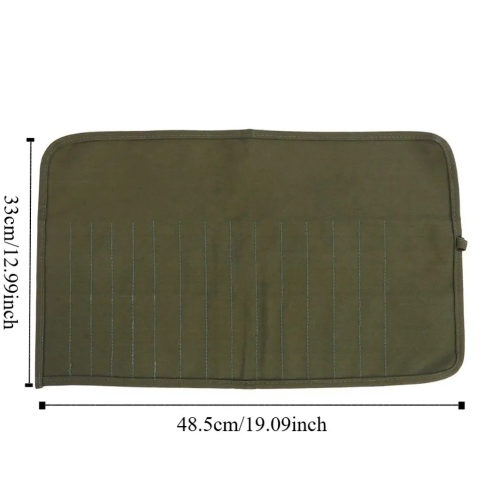 주최자 30 홀 페인트 브러시 가방 48.5*33cm 캔버스 페인트 브러시 케이스 휴대용 대형 수채화 브러시 가방 미술 용품