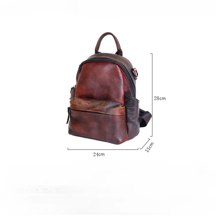 Summer Patchwork Women Backpacks Pu Leather Chinese Style Backpacks Ladies Vintage Luxury Backpack Bags Designer 2024 New 6