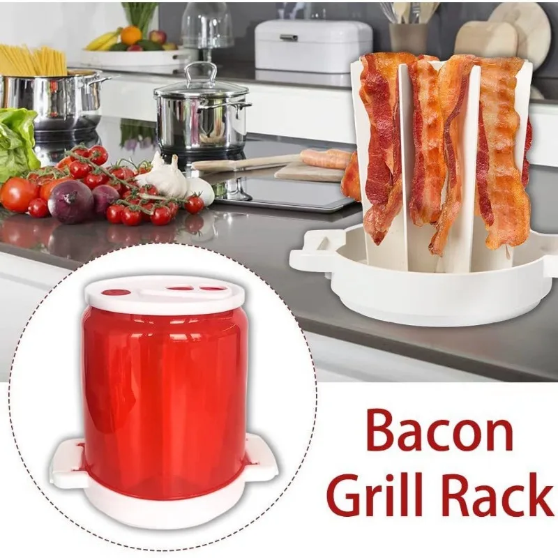 Barbecue Rack Microwave Oven Barbecue Bacon Plastic Rack Bacon Home Kitchen Tools