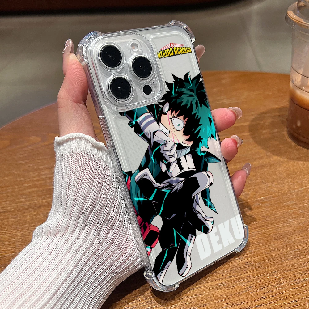 Premium Anime My Hero Academia Soft Shockproof Clear Phone Case