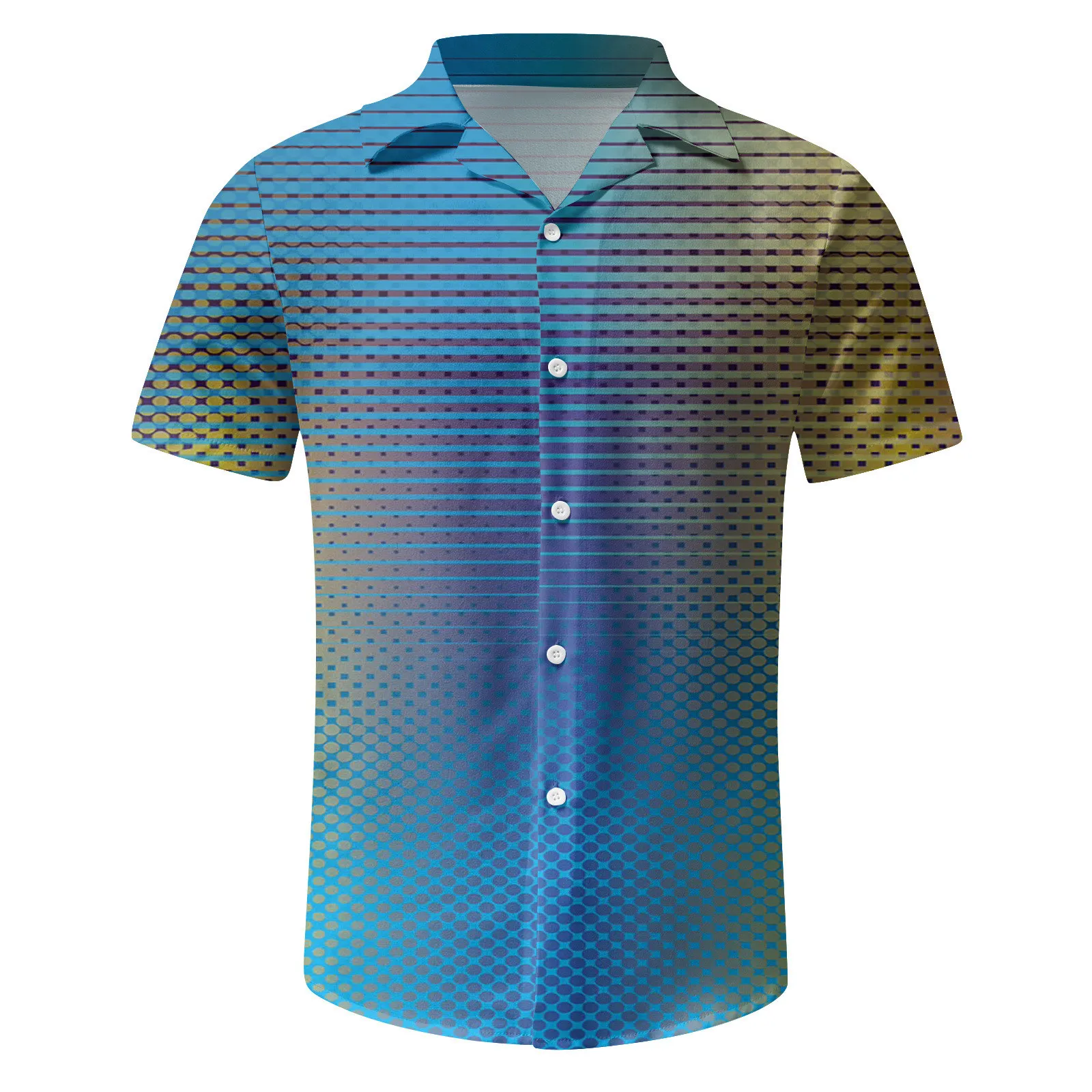 

Floral Shirt For Men Tropical Casual Short Sleeve Button Down Printed Beach Shirts Robe Femme Skinny High waist