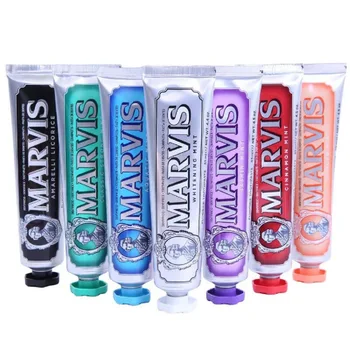 Dentifricio Sbiancante Marvis Healtmint, Originale Italiano, Rimuove Macchie di Fumo e Ingiallimenti, Sbiancante per Denti