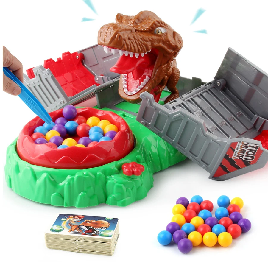 

Novelty Dinosaur Surprise House Clip Pea Funny Children's Toy Family Party Interactive Tabletop Game Boys and Girls Like Gifts