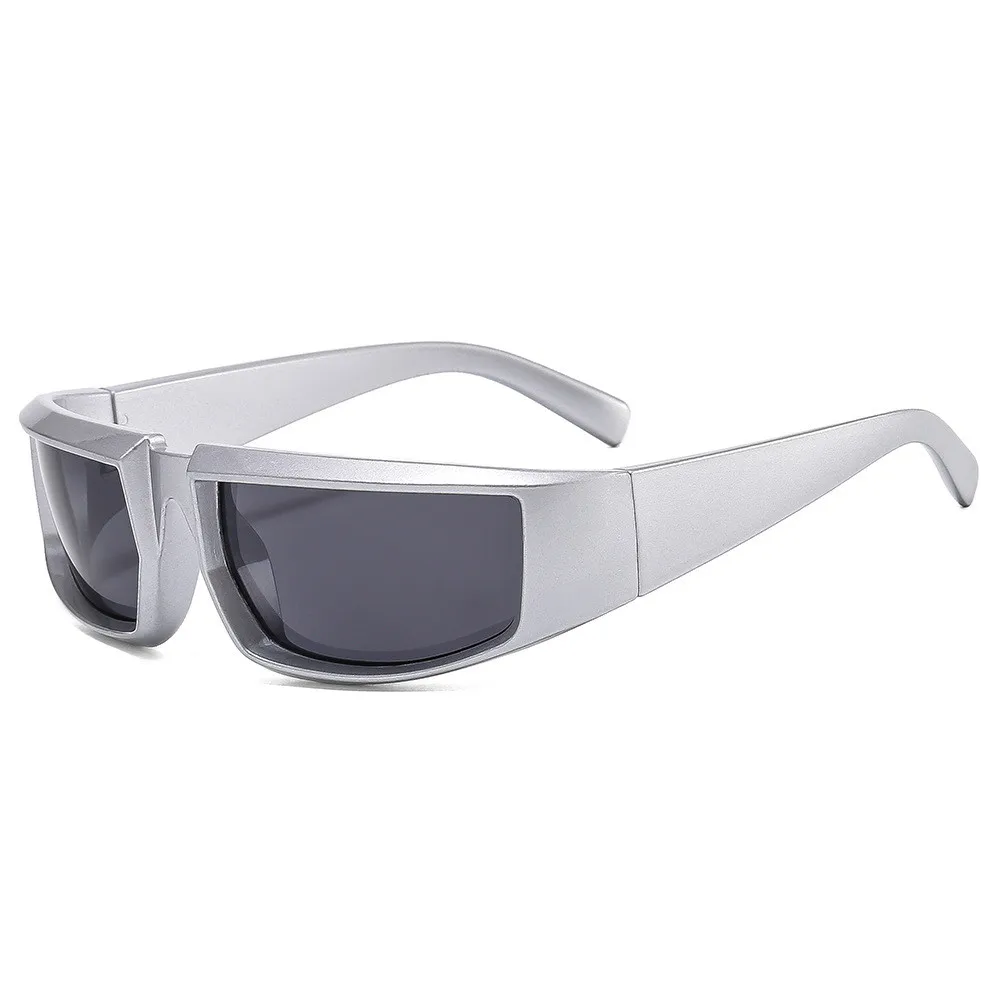 

Новинка 2022 спортивные солнцезащитные очки для велоспорта женские модные очки Серебряные Солнцезащитные очки в стиле хип-хоп для дискотеки ...