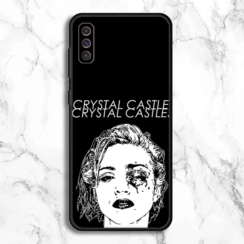 Band C-Crystal C-Castles Phone Case For Samsung Galaxy A13,A21s,A22,A31,A32,A52,A53,A71,A80,A91 Soft Black Phone Cover images - 6