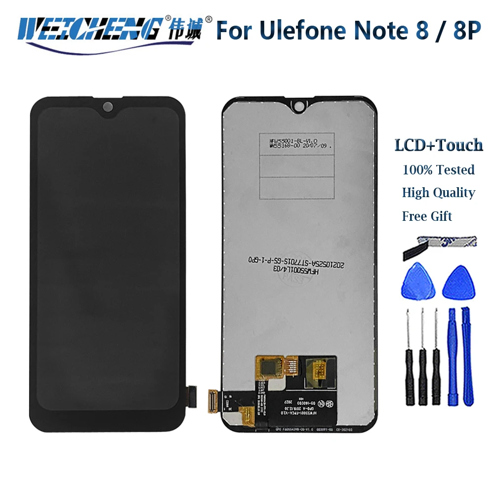 

Для Ulefone Note 8 ЖК-дисплей сенсорный экран в сборе дигитайзер Замена для Ulefone Note 8P ЖК-дисплей Ulefone Note8 8P