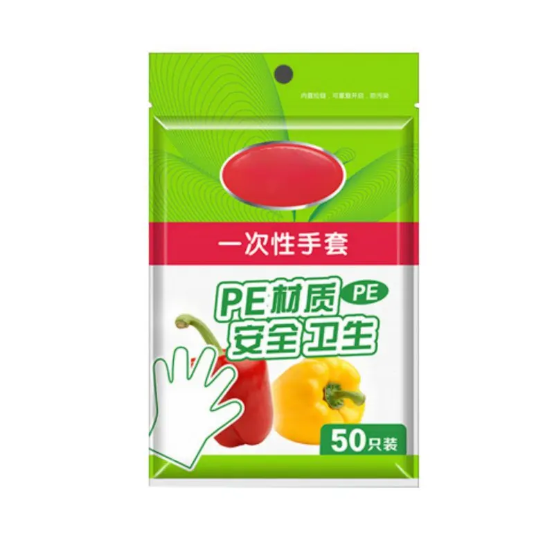 50/100pcs Clear Disposable Gloves Food Grade Plastic Gloves Latex Free Food Prep Safe For Cooking Cleaning BBQ Kitchen #