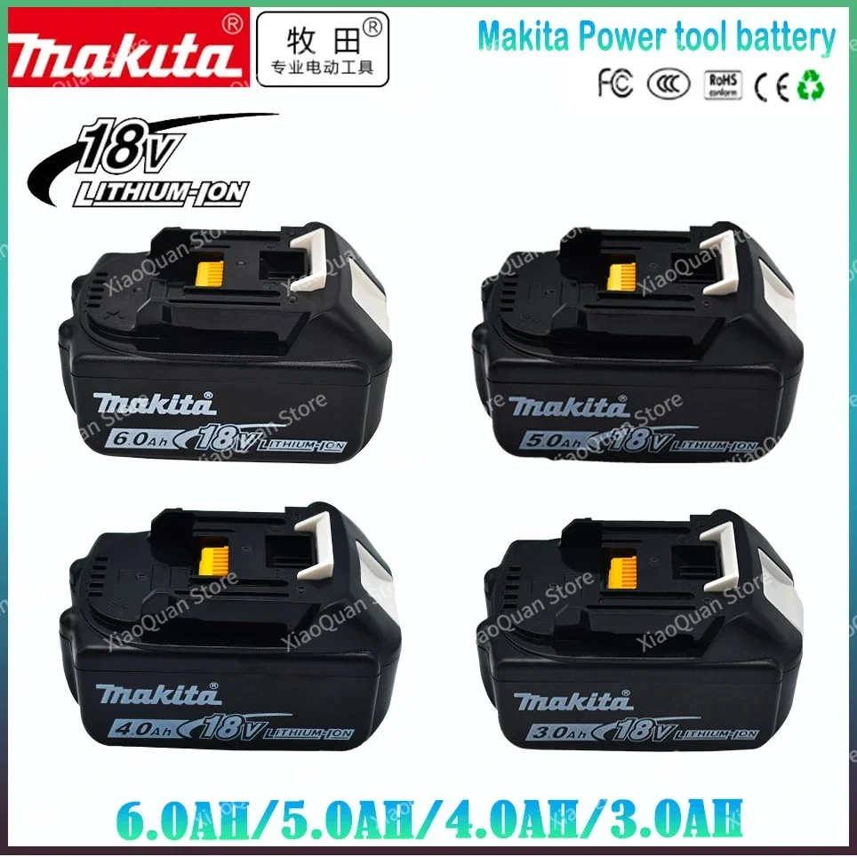 18V 6.0Ah Makita Originale Con Sostituzione Led Agli Ioni Di Litio Lxt Bl1860B Bl1860 Bl1850 Batteria Ricaricabile Per Utensili Elettrici Makita