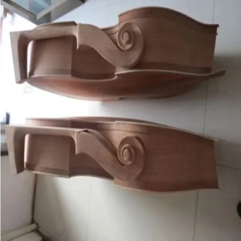 Hand carved unfinished upright bass 3/4,spurce top/Plywood back