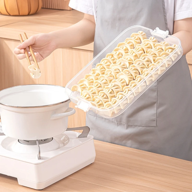 Y3NA Stackable Cookie Container With Time Recorder and Handle Multiple Layer Storage Solution Kitchen Supplies New