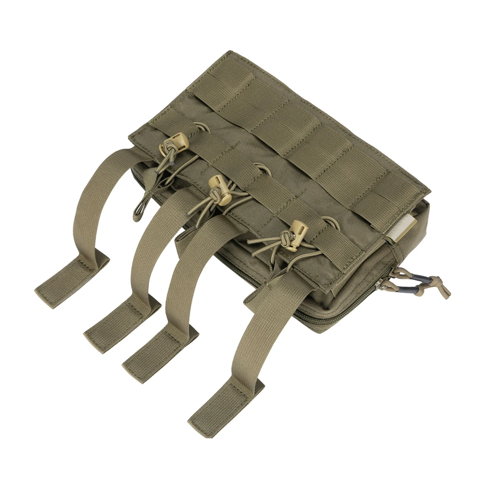 Tactical Molle Triple Magazine Pouches with Accessories Bag Open-Top Magazine Pouch Paintball Game Accessories Bags 6