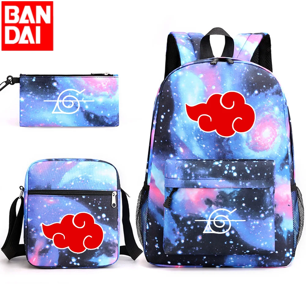 

Naruto Three-piece Schoolbag Anime Surrounding Starry Sky Student Backpack Printing Large-capacity Outdoor Backpack