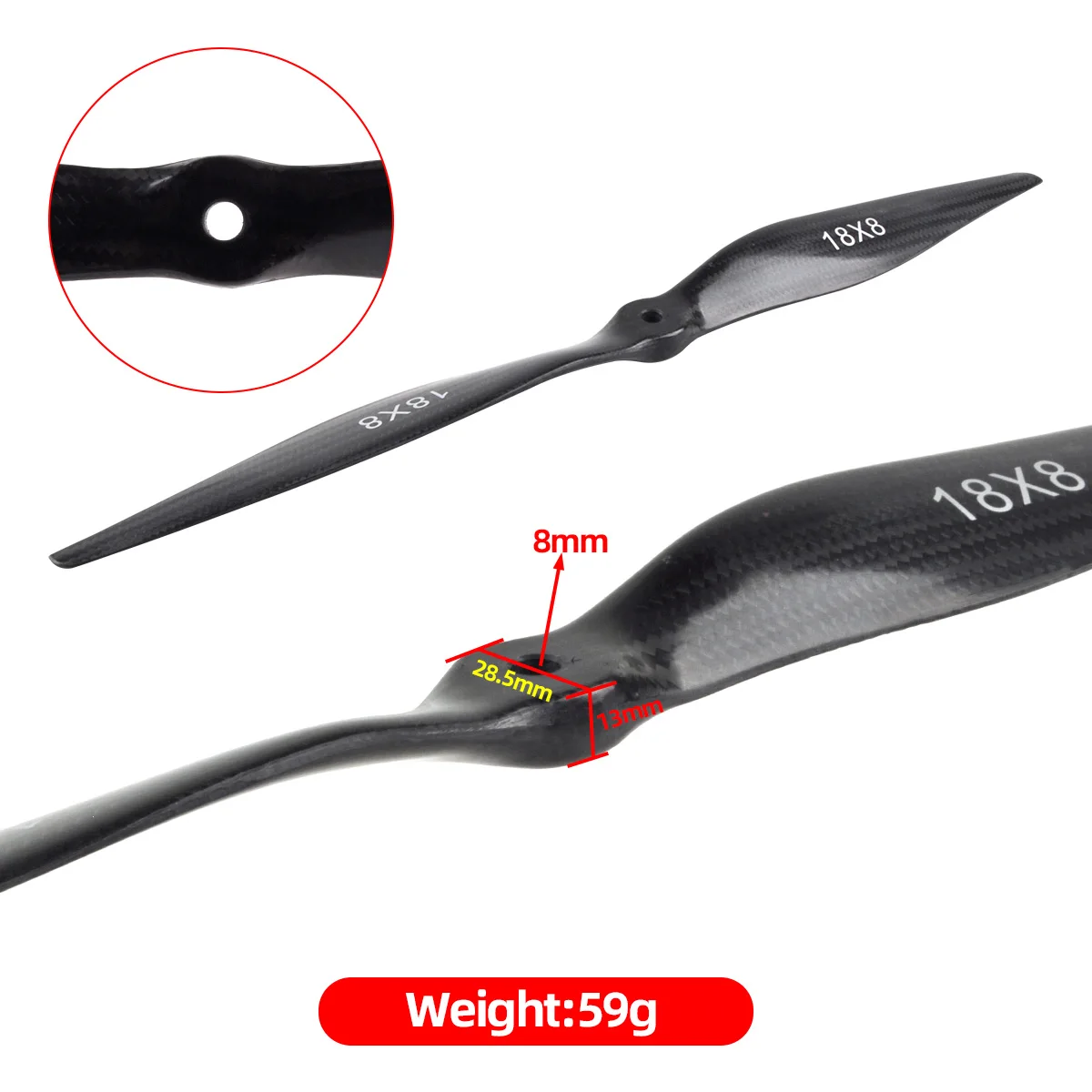 High-Strength Carbon Fiber Propeller for Electric Airplanes - Enhanced Performance and Precision