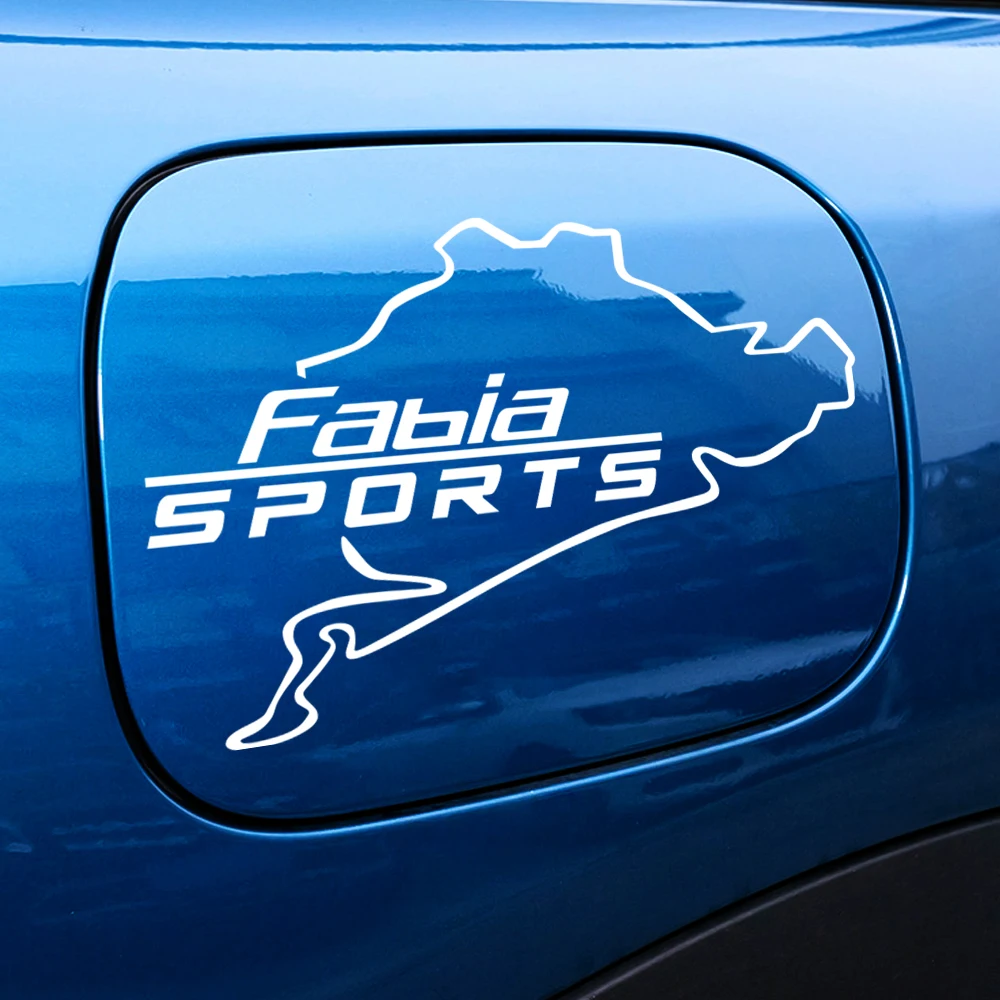 thumbnail image 1 of 1 pieza de insignias para decoración de carrocería de tanque de combustible de coche, calcomanía de vinilo para Skoda Scala Actavia Fabia kodiaq Rapid Karoq Superb, 1 of 5