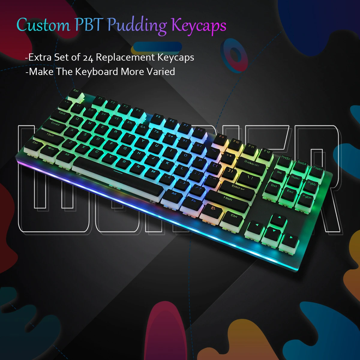 best pc keyboard Womier K87 PRO Mechanical Keyboard Hotswap RGB Backlit 87 Keys Gamer Keyboard with Pudding Keycap Gateron Switch for PC Xbox PS4 computer keyboard computer peripheral