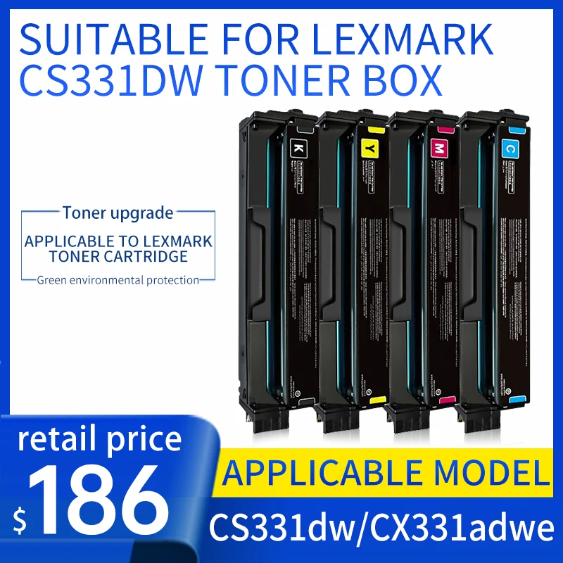 Lexmark cs331dw toner cartridge cx331adwe toner cartridge cs431 cx431