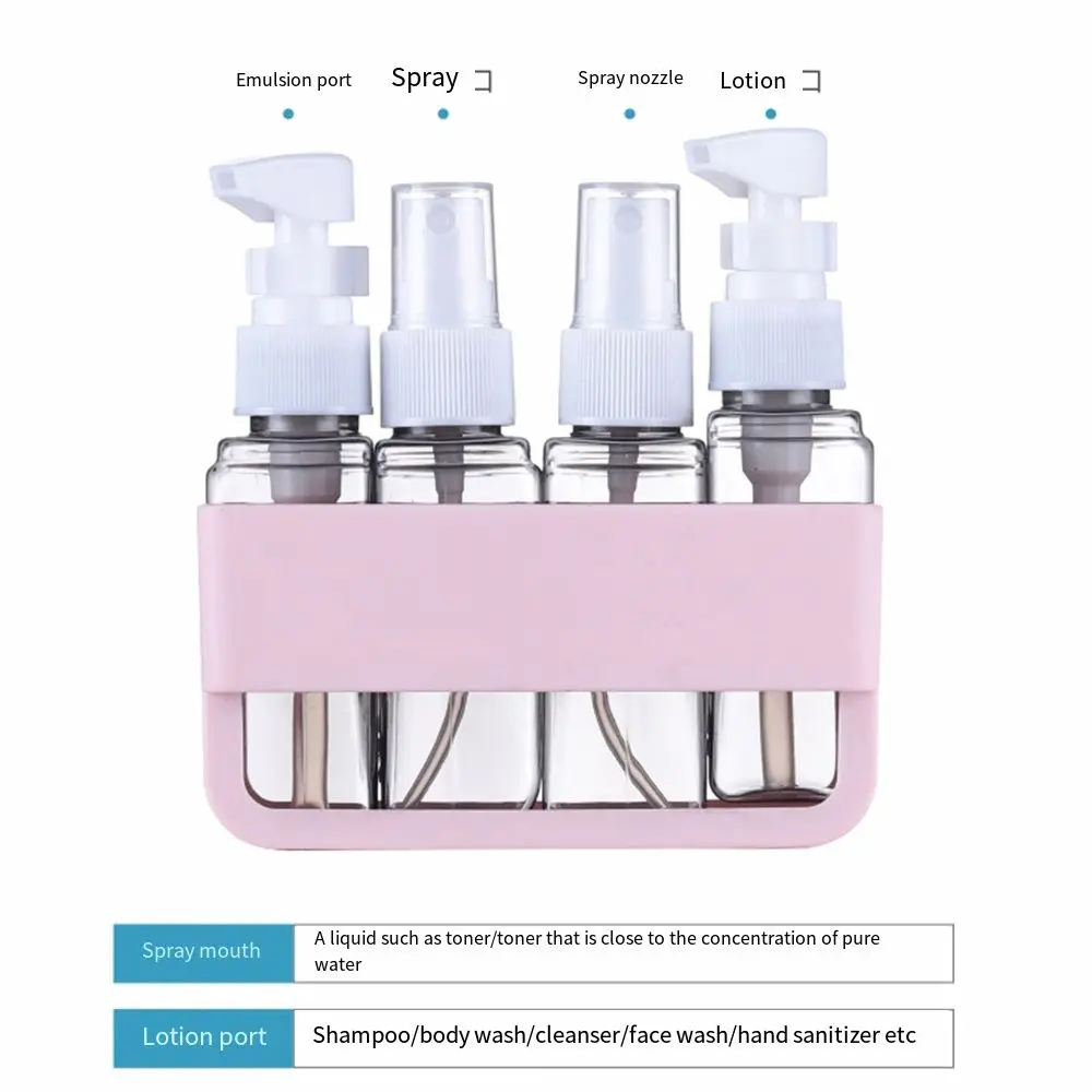Sub-bottling Tool 4 in 1 Travel Bottle Set Empty Portable Refillable Bottles Set Leakproof Save Space Lotion Bottles Lotion