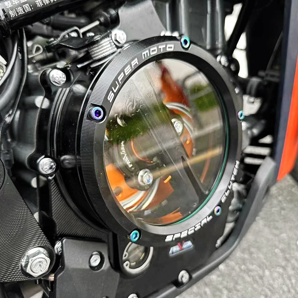 Klare Motorrad-Kupplungsdeckel und Federhalter R für Husqvarna Vitpilen Svartpilen 401 2021 2022 2023 – Detail 4