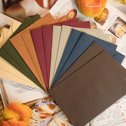 Enveloppes en papier pour petites entreprises, fournitures pour Invitations de vacances, pochettes pour cartes en lettres, accessoires de papeterie scolaire et de bureau, 5 pièces 
