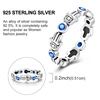 Bague en argent sterling 925 véritable, forme de cœur, trèfle, bijoux pour femmes, cadeau d'anniversaire, de fiançailles