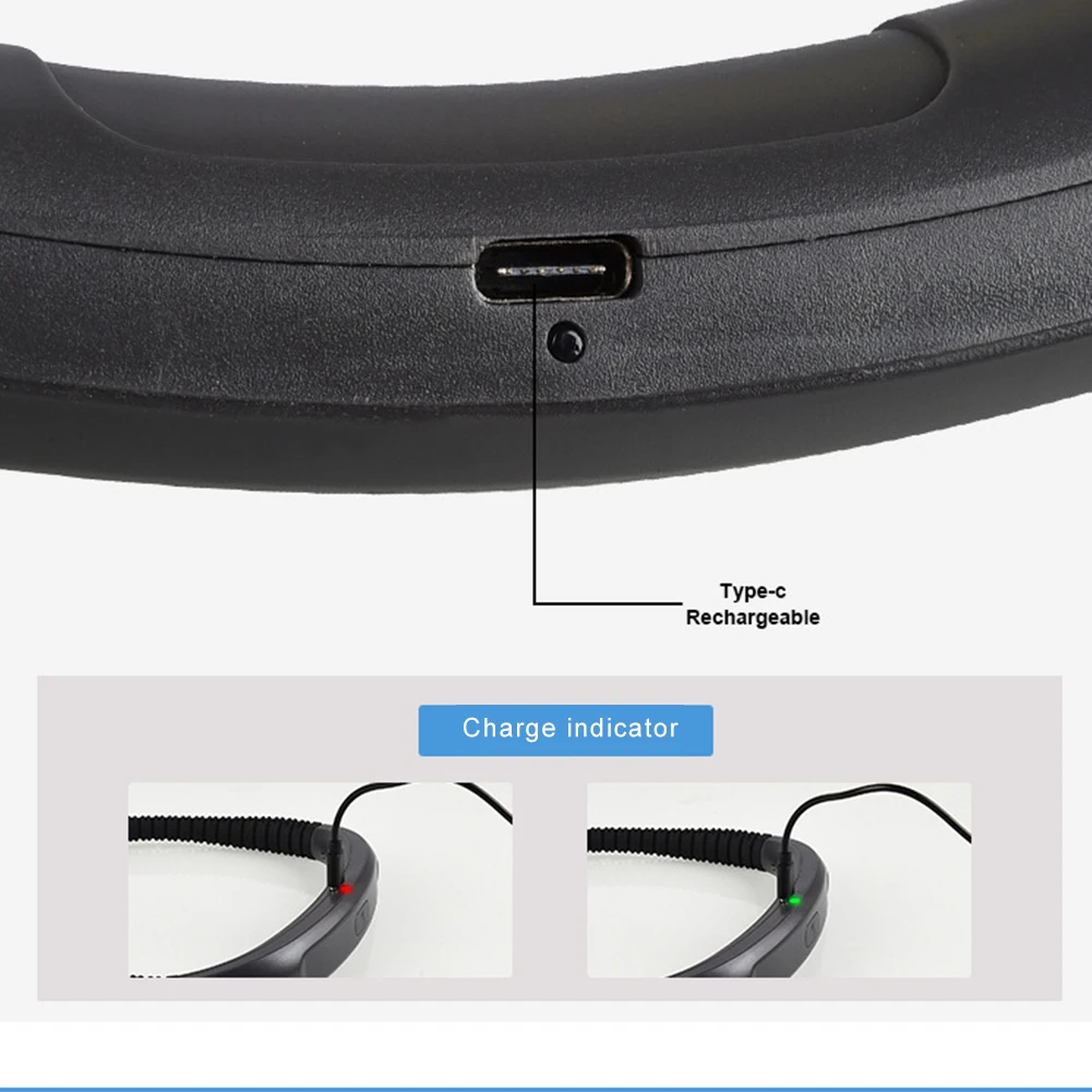 Neck Reading Light Novelty Flexible Handsfree Book Light Portable USB Rechargeable
