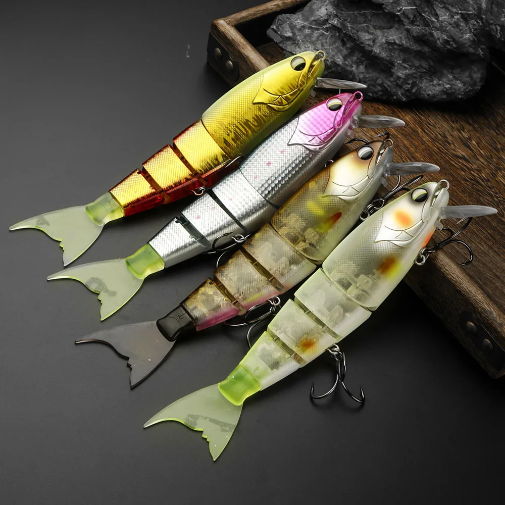 Swimming Bait Jointed Fishing Lure Floating Hard bait with Jerk Fishing Lure  For Big Bait Bass Pike Minnow Lure High Quality