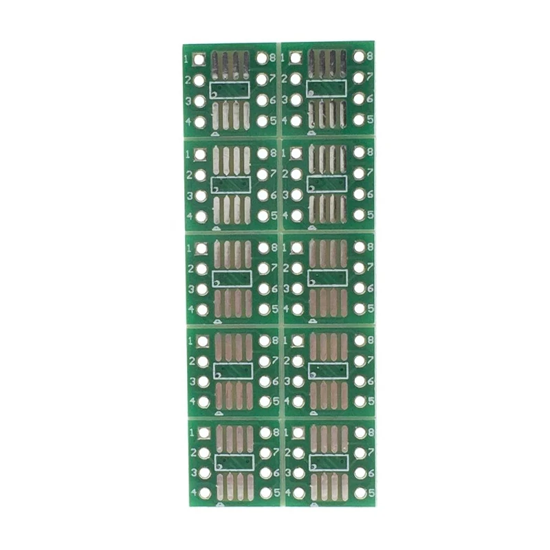 100PCS SOP8 SSOP8 TSSOP8 Patch To In-line DIP Pin  Pitch 0.65/1.27mm Conversion Board Double-faced 100pcs lot cn3163 cn3063 sop8 new original spot hot sale