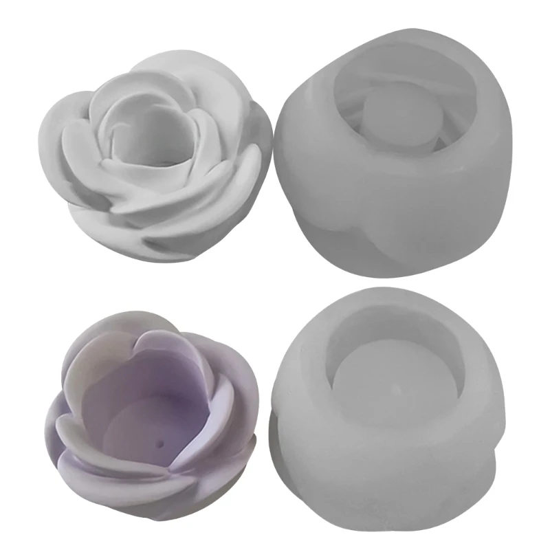 

Силиконовая форма «сделай сам» для подсвечника, 3D подсвечник в виде Розы, настольное украшение, подставка для подсвечника, форма для литья под эпоксидную смолу