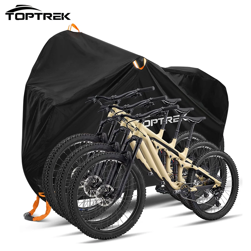Bicycle Cover Toptrek Waterproof Protect Outdoor Anti-UV Bikes Cover Rain Snow Windproof MTB Shed Dirt Bike Accessories