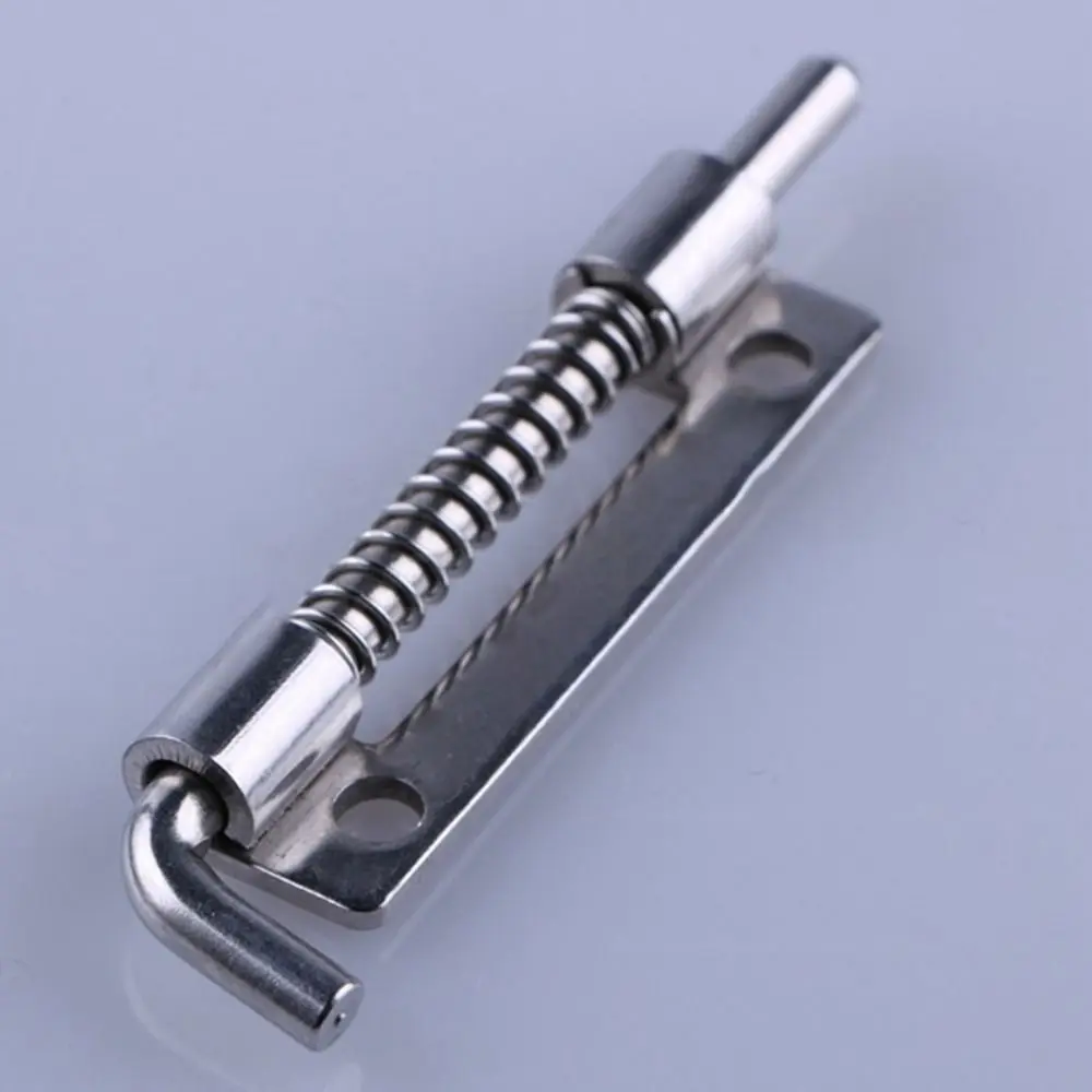 Description Picture 5 of itemAnti-theft Spring Loaded Door Lock Bolts Padlock Clasp Stainless Steel Sliding Bolts Lock Catch Lock Gate Safety Lock