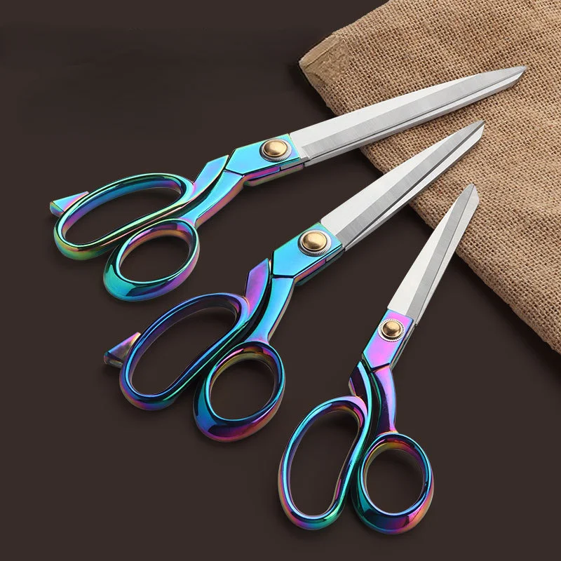 1pcs Professional Sewing Scissors Titanium Stainless Steel Blades Clippers Embroidery Craft Tailor Scissor Dressmaker Shear 4
