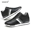 Summer mesh men sneakers breathable elevator shoes invisible height increasing work shoes Man 6cm 8cm sport casual height shoes 6