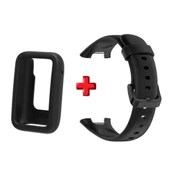 Silicone Strap with Protective Cover (Black)