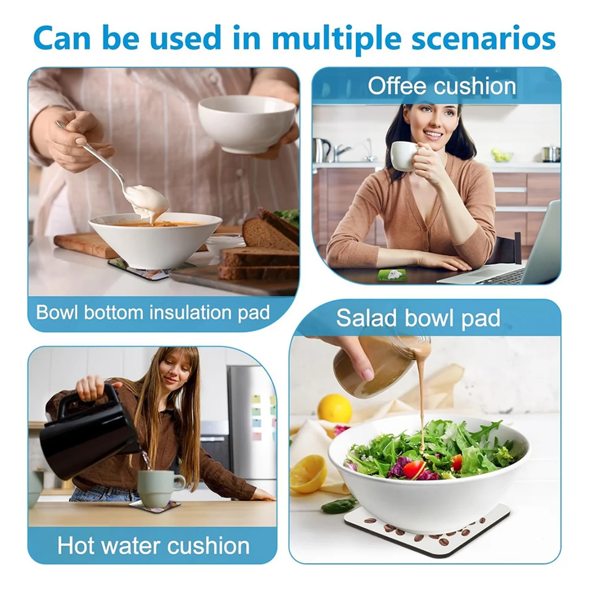 36 PCS Sublimation Coasters Blanks MDF Cork Back Heat Transfer Coasters Wood Hardboard Blank Sublimation Y