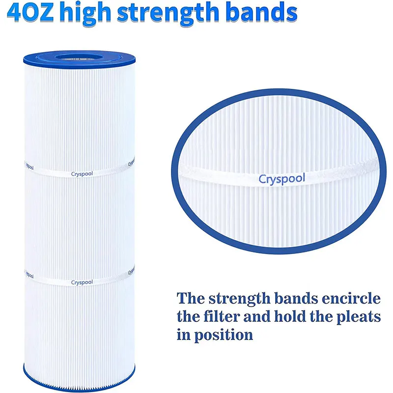 Pool Filter Cartridge 4 Pack Cryspool Compatible with Clean & Clear Plus 320, PCC80-PAK4, R173573, CCP320, C-7470