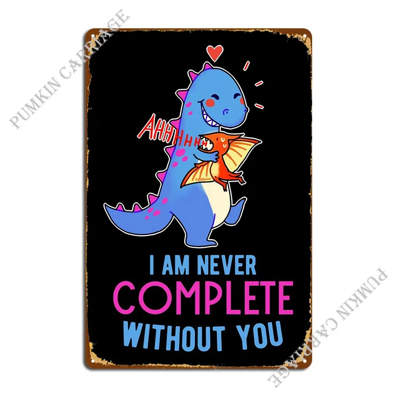 Dinosaur Friends Family Lo Targa In Metallo Poster Kitchen Bar Cave Wall Platform Vintage Tin Sign Poster