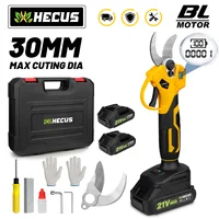 Hecus 30mm Brushless Electric Pruning Shears Garden Tool Pruner Cordless Electric Scissors Fruit Tree for Makita 18V Battery 1