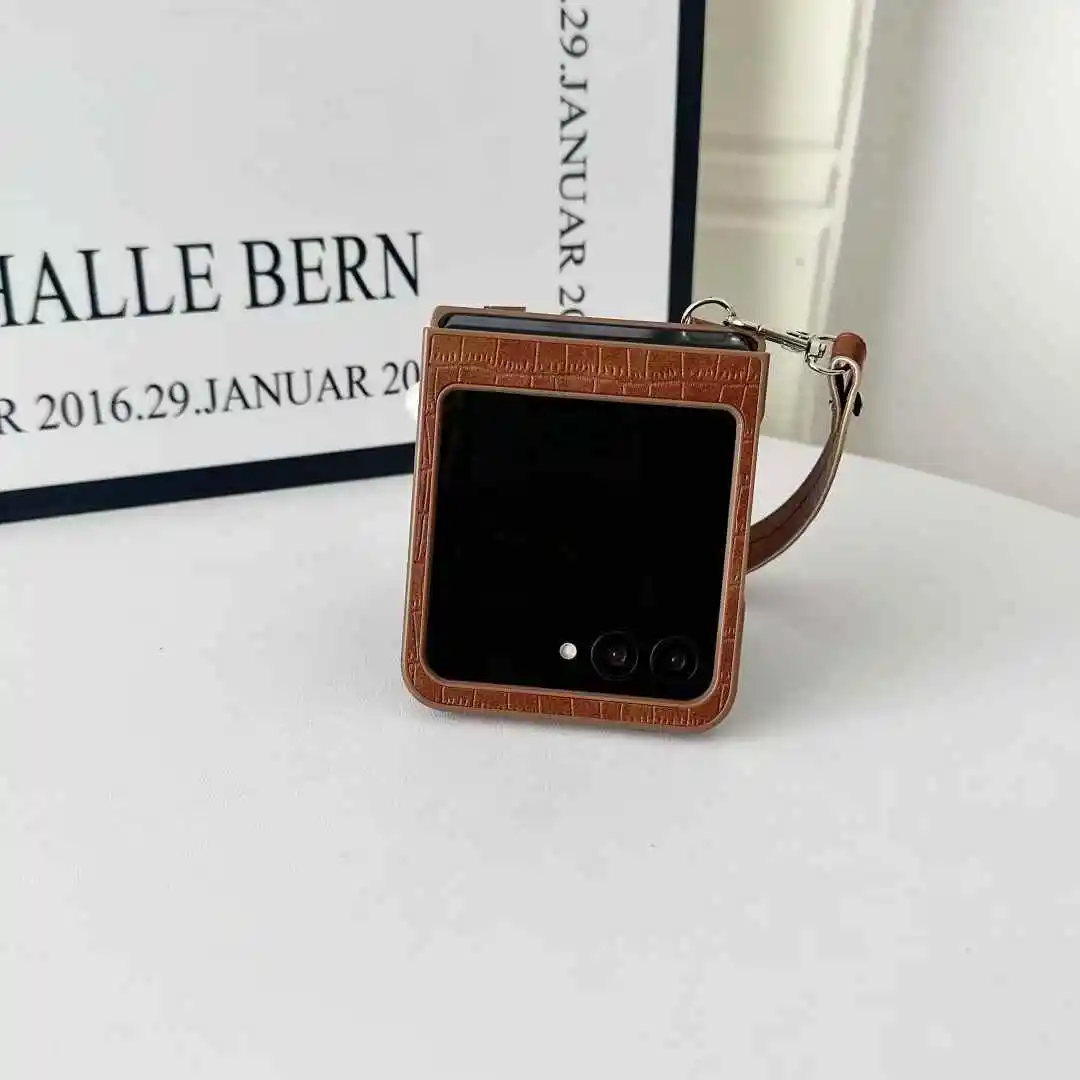 Unique Fashion Heart Bowknot Silicone Strap Leather Phone Case Cover