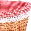Rattan Picnic Basket Backpack with Stuffed Animal Tote Bag Table Wicker Lid Cooler Child Blanket Beach 5