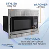 RecPro RV Convection Microwave Stainless Steel 1.1 cu. ft | 120V | Appliances | Direct Replacement for Greystone 4