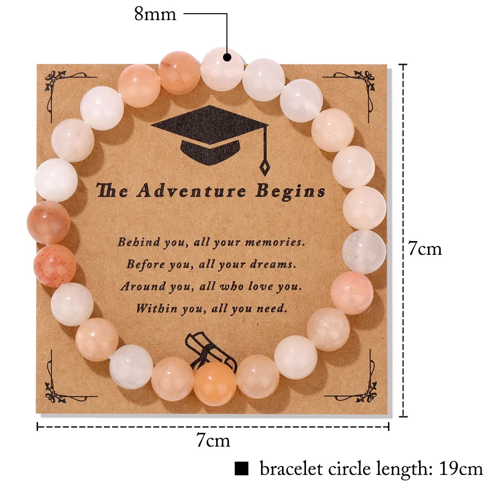 2 Bracciali In Pietre Naturali 6mm E 8mm – Bracciali Chakra Elastici Per Donna E Uomo, Regalo Con Sacchetto